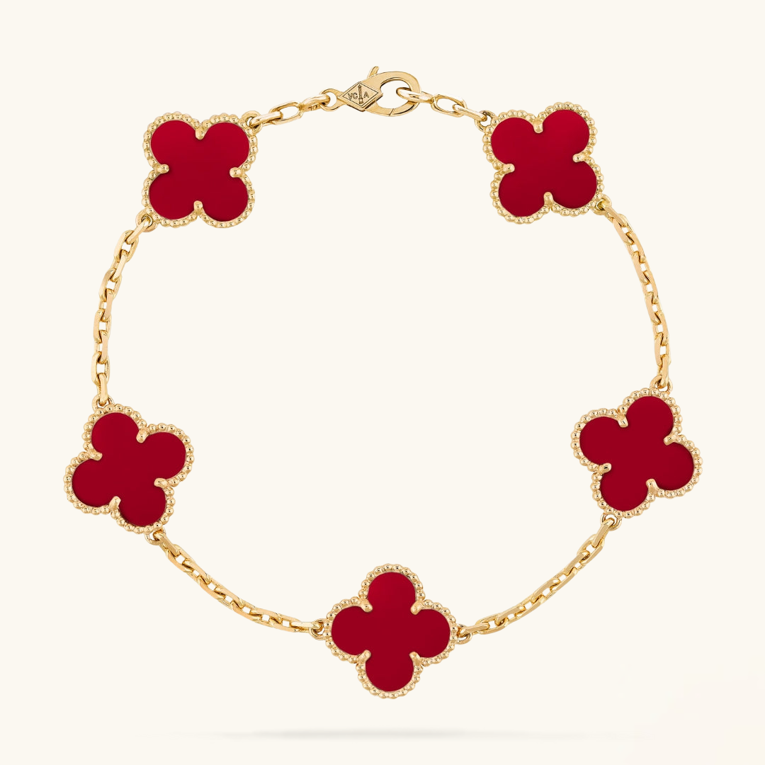 CLOVER | Montre-bracelet rouge