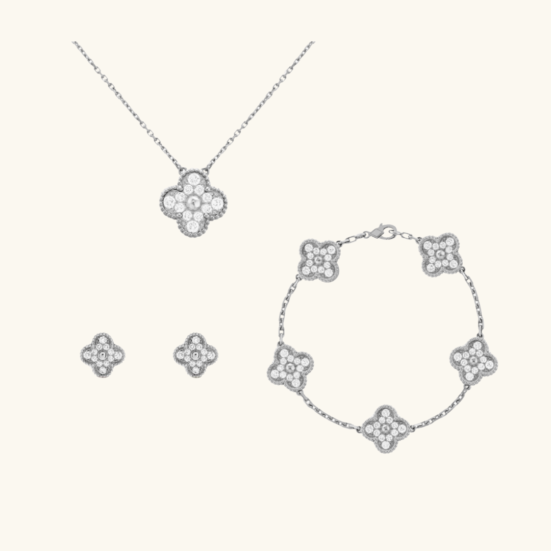 CLOVER | Ensemble Premium Prestige Argenté