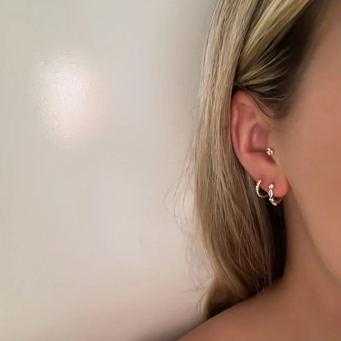 Boucles d'oreilles Aila Diamant