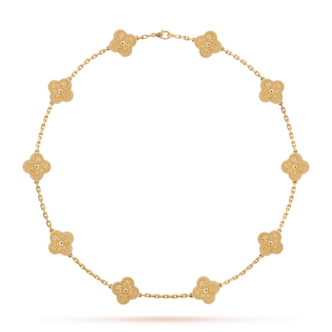 CLOVER | Collier en or avec 10 motifs