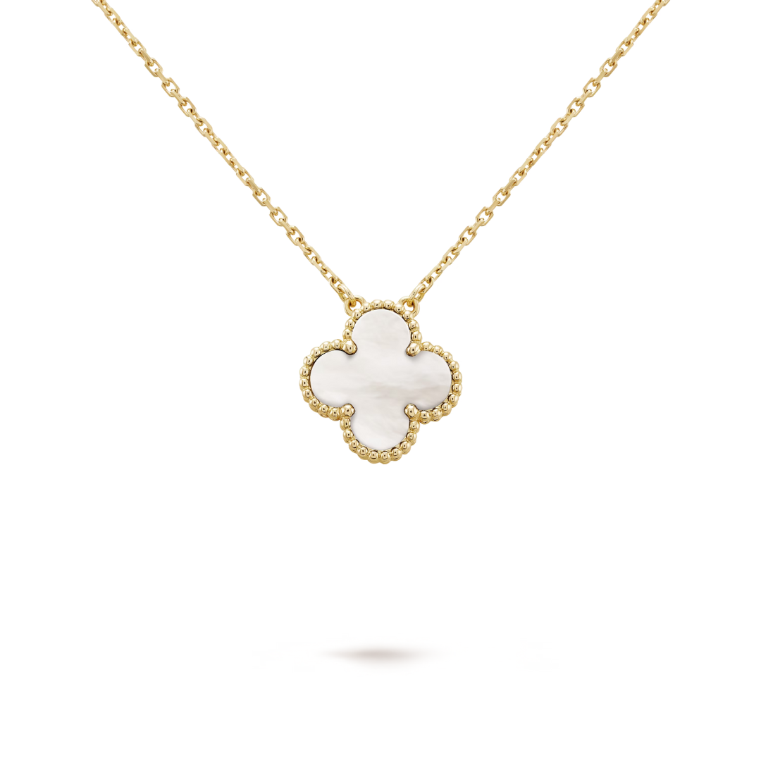 CLOVER | Collier en Or Blanc
