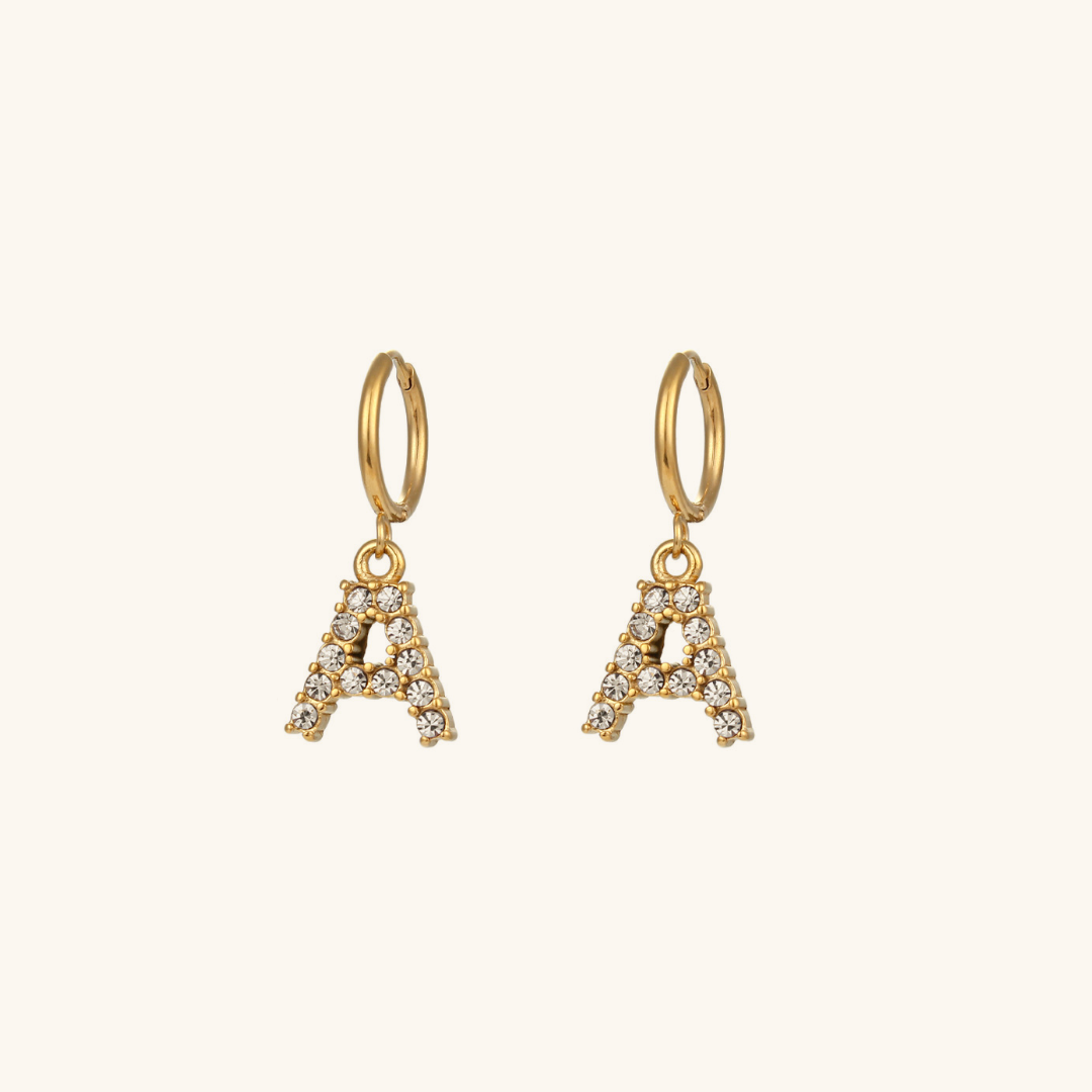 Boucles d'oreilles Initiales Wilhemina