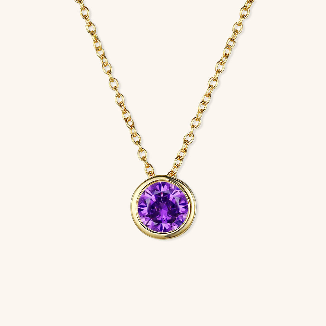 Collier de pierre de naissance Amelia