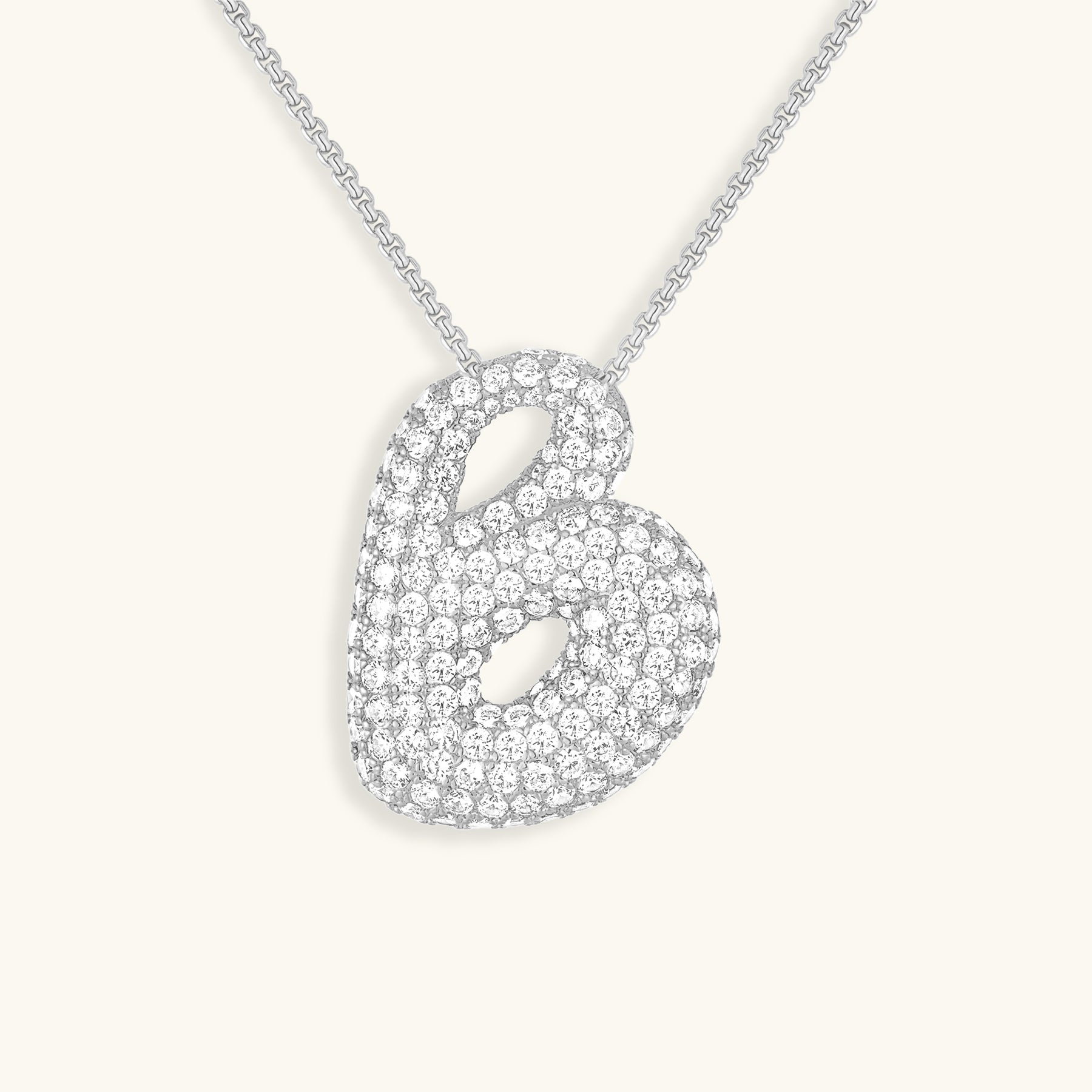 Collier Bubbly Initial-Diamant