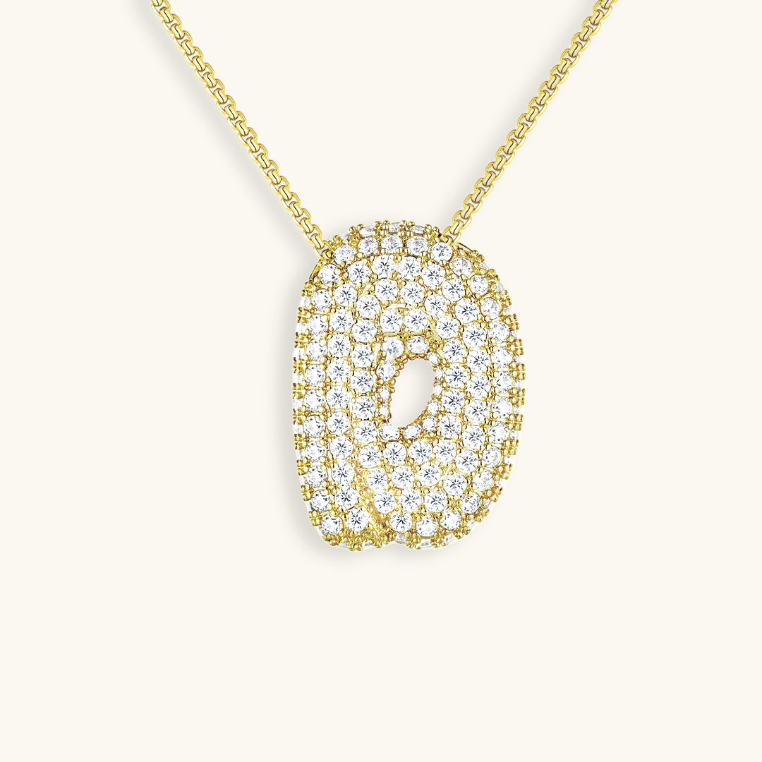 Collier Bubbly Initial-Diamant