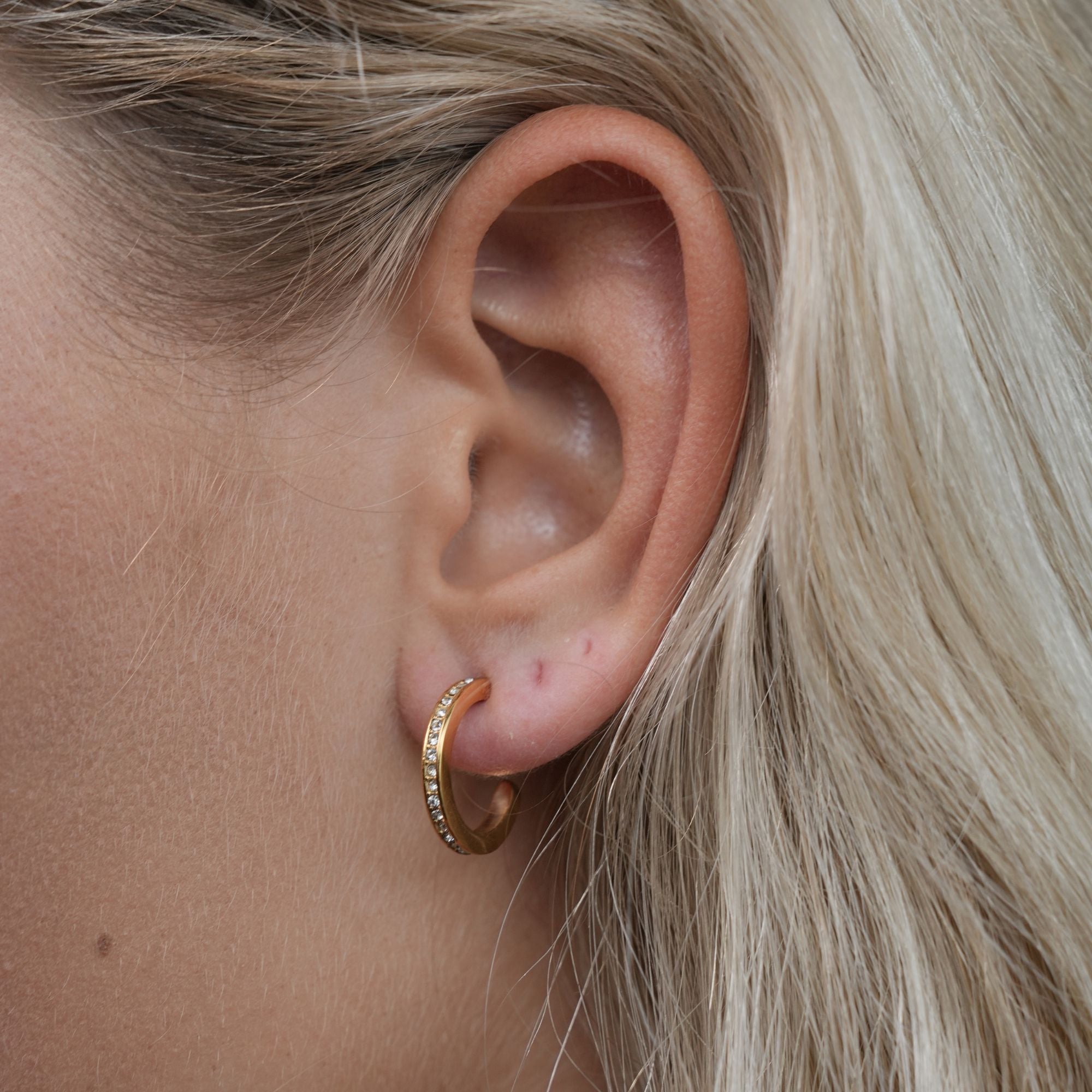 Boucles d'oreilles créoles Loisa | Or 18K