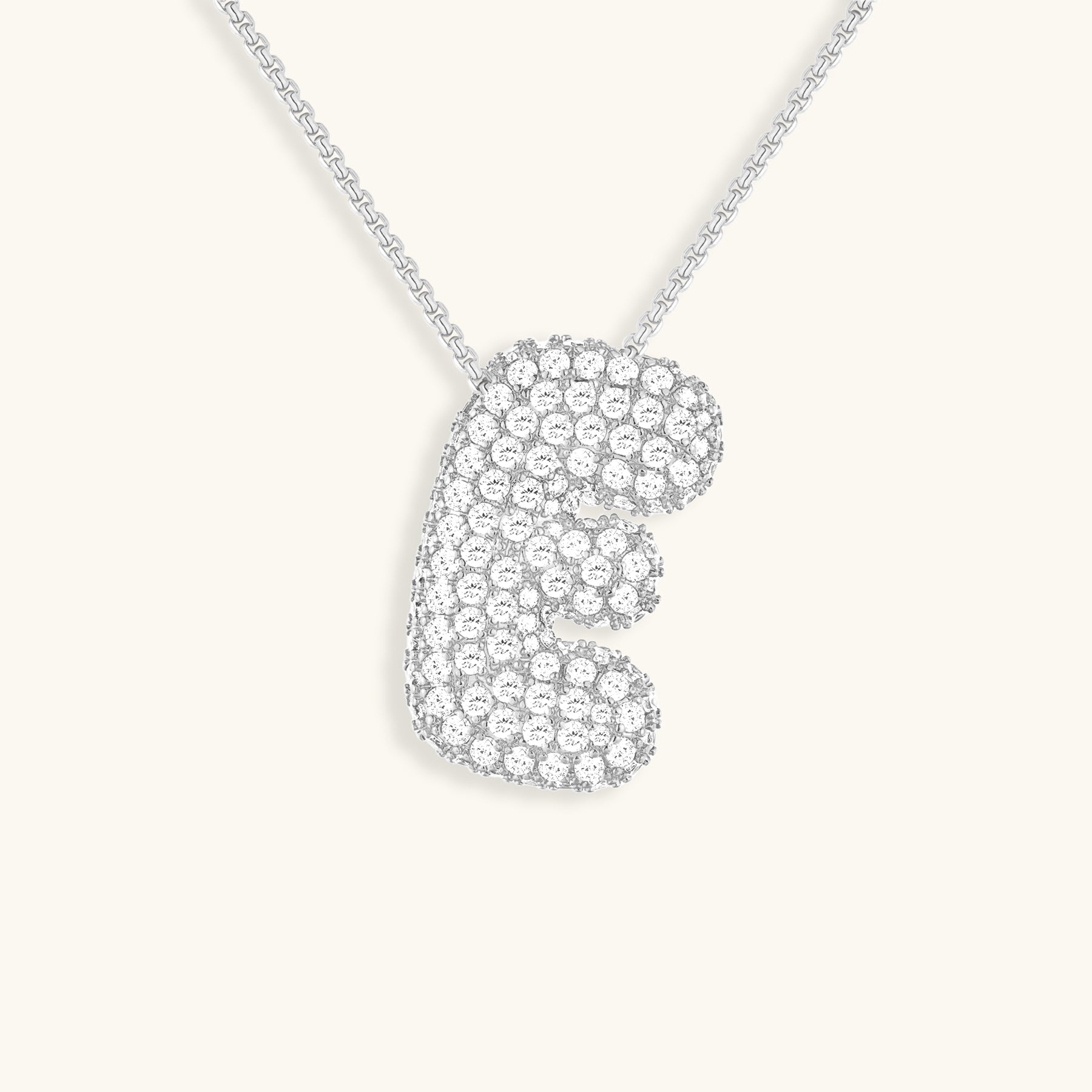 Collier Bubbly Initial-Diamant