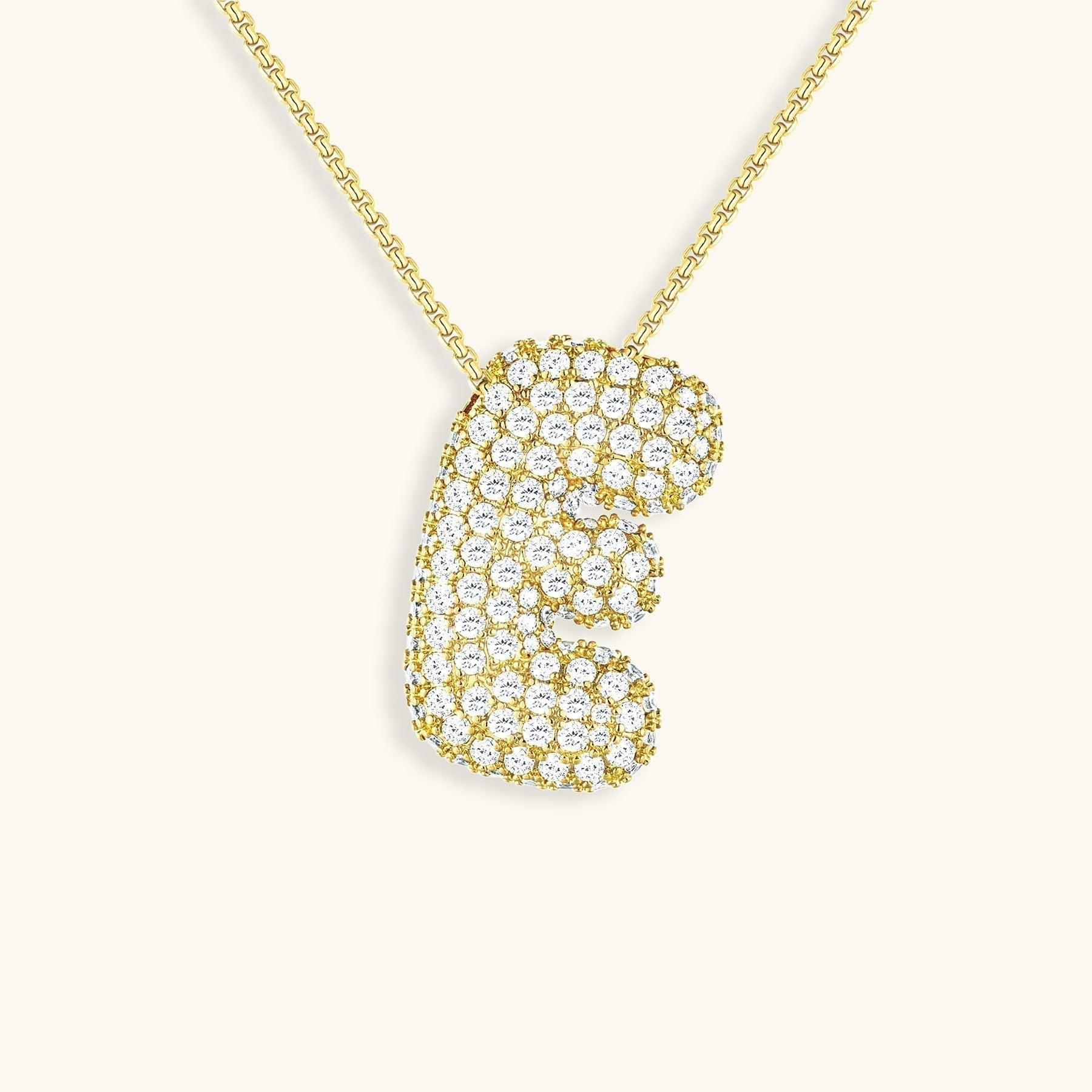Collier Bubbly Initial-Diamant