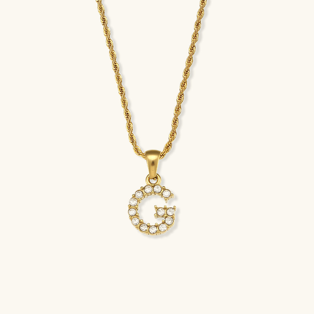 Collier en diamant avec initiales Maeve Buchstaben