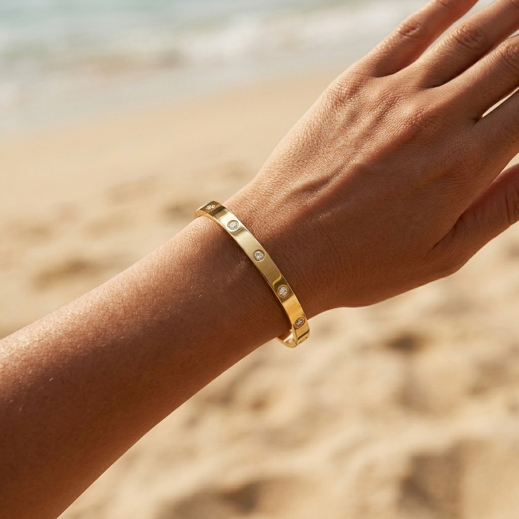 Bracelet en lien éternel avec diamant