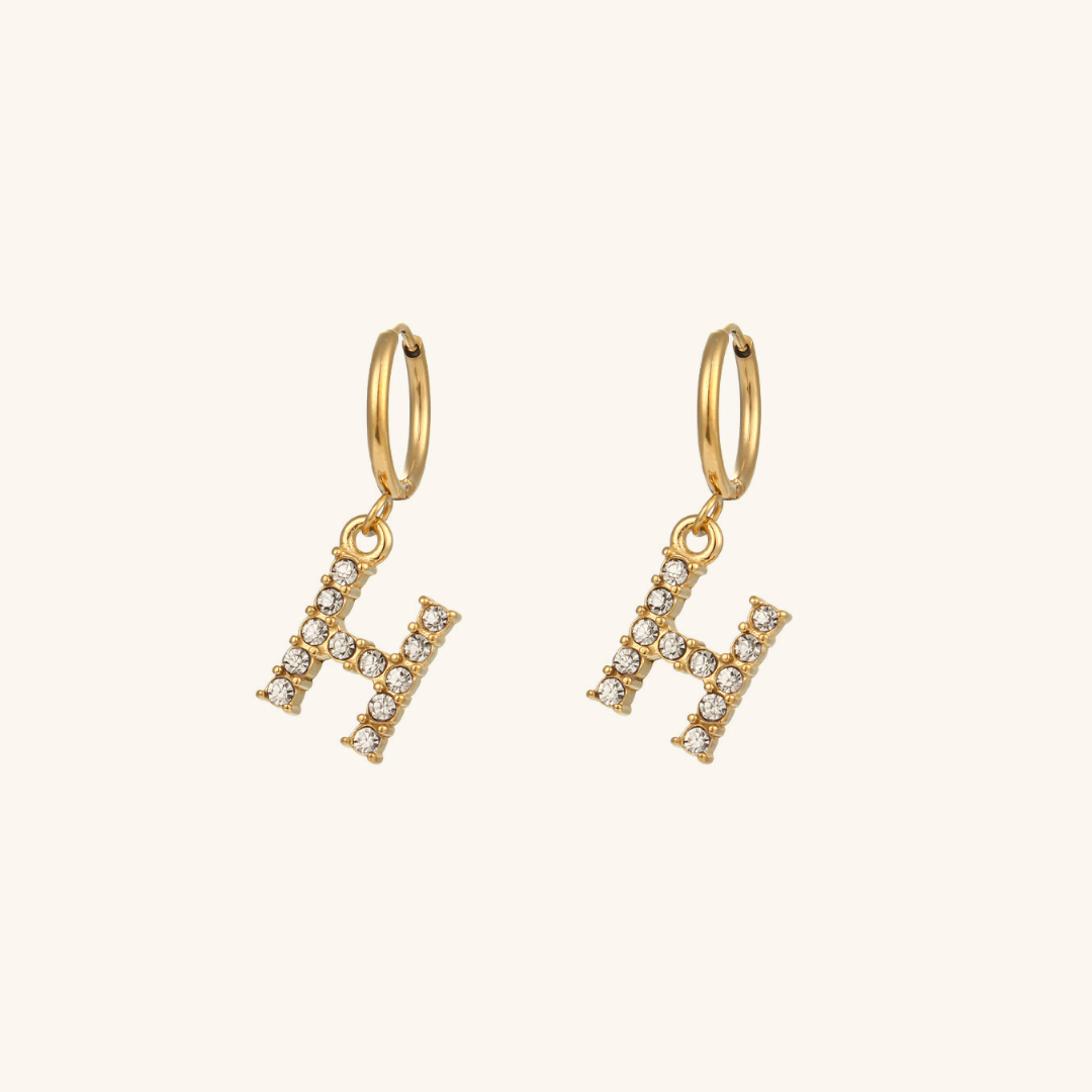 Boucles d'oreilles Initiales Wilhemina