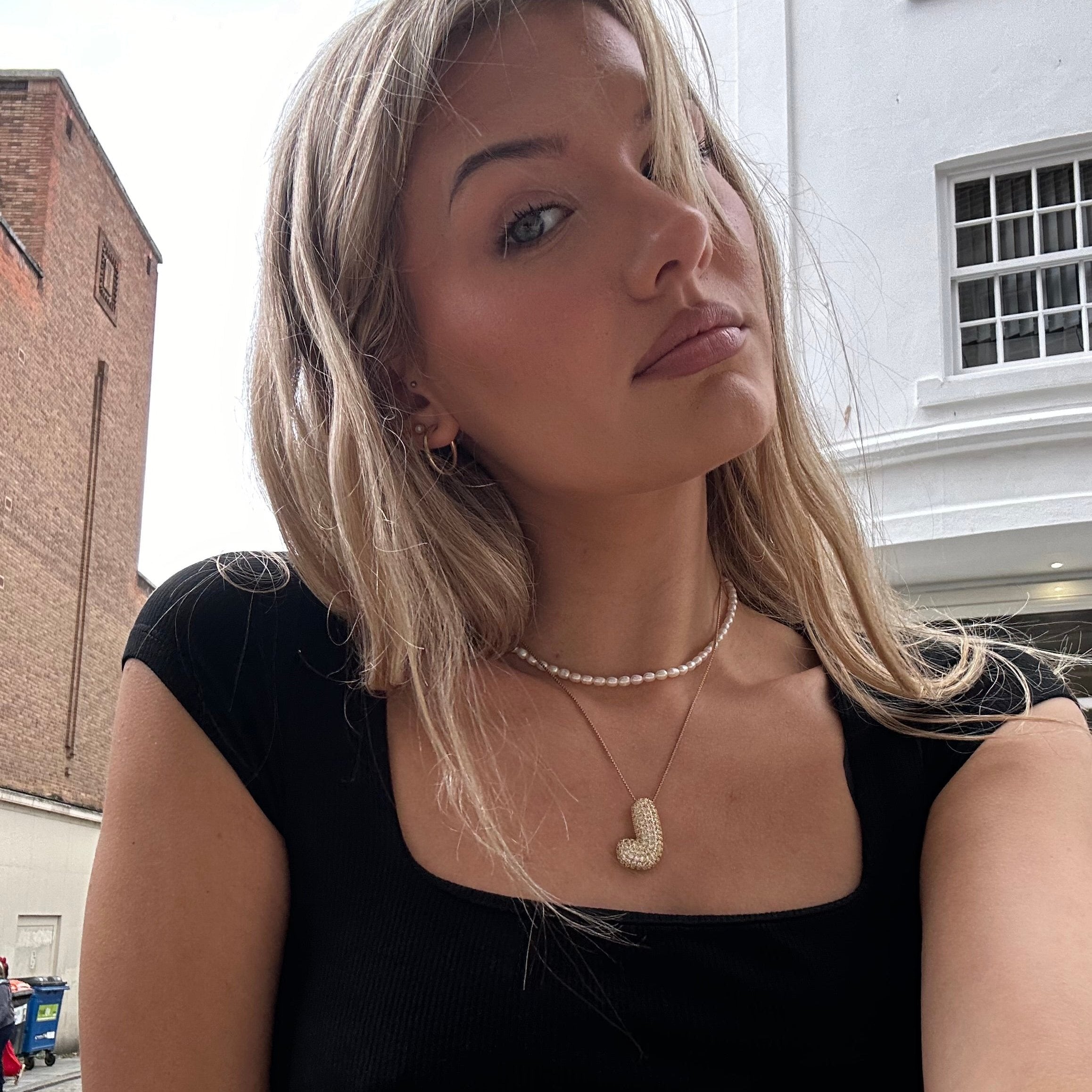 Collier Bubbly Initial-Diamant