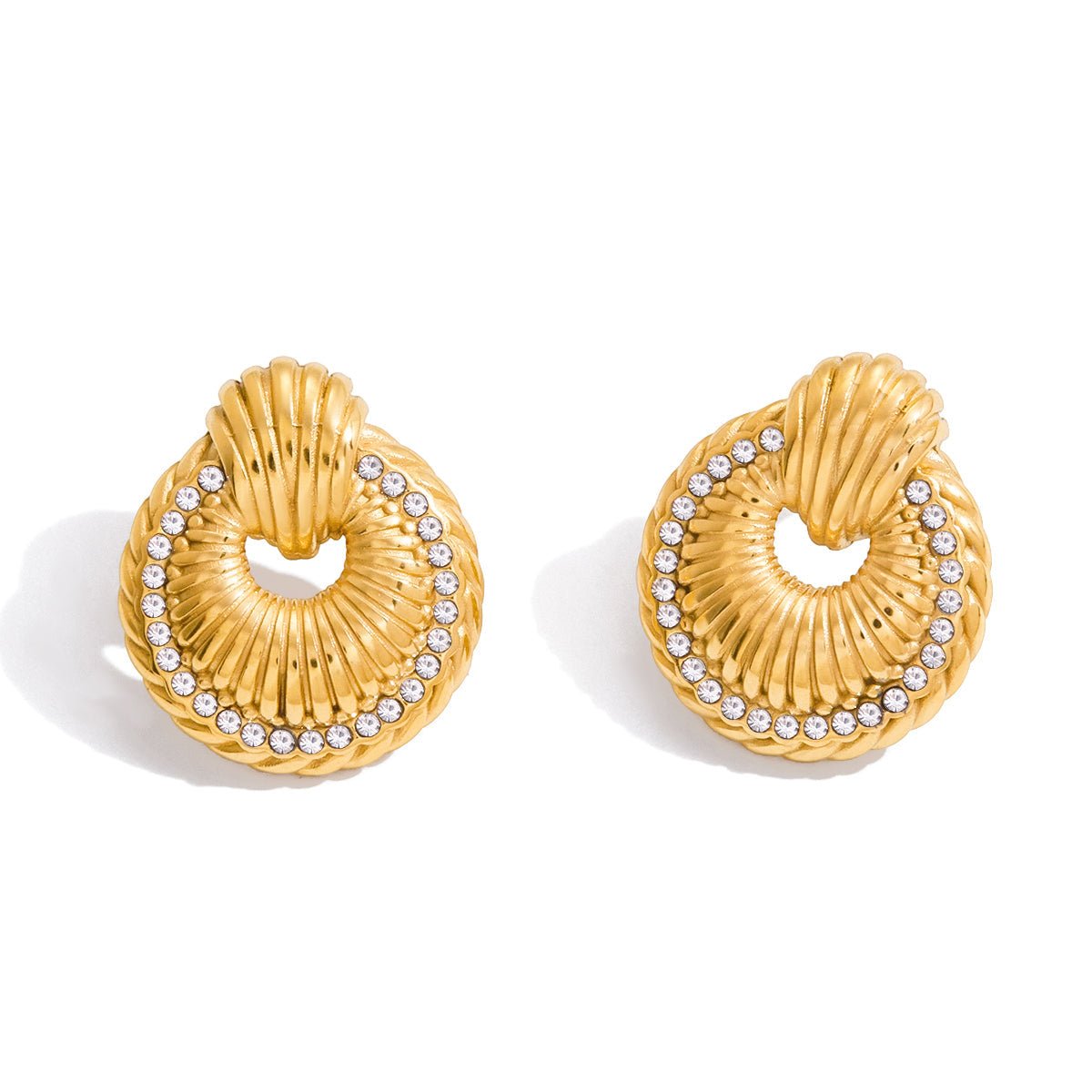 Boucles d'oreilles Isadora Halo | Or 18K