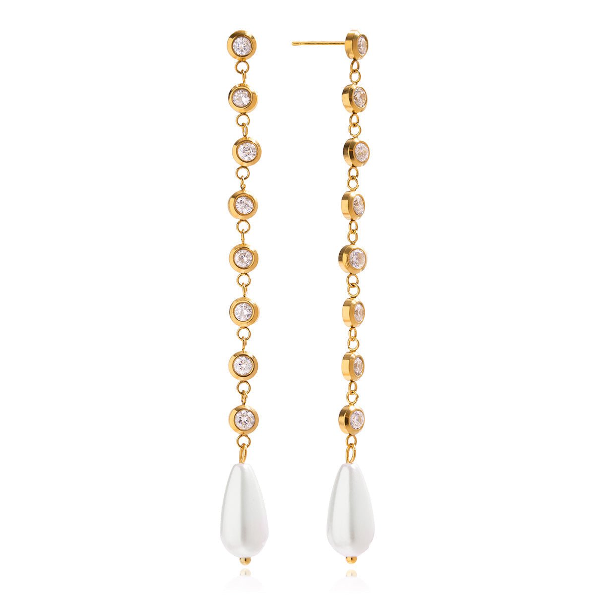 Boucles d'oreilles goutte Althena | Or 18K