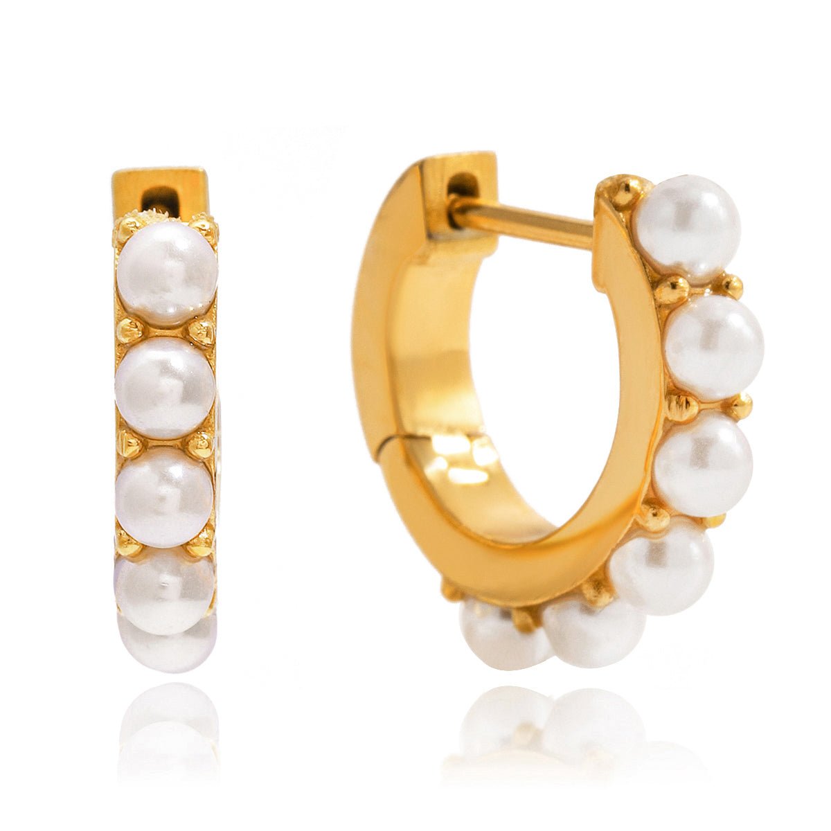 Boucles d'oreilles créoles Lorena | Or 18K