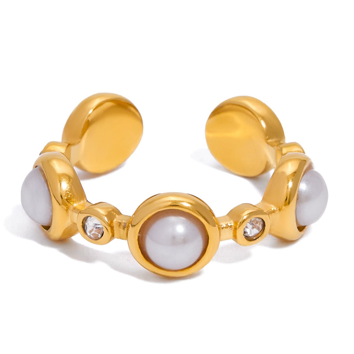 Bague Manchet Ayana Parel | Or 18K