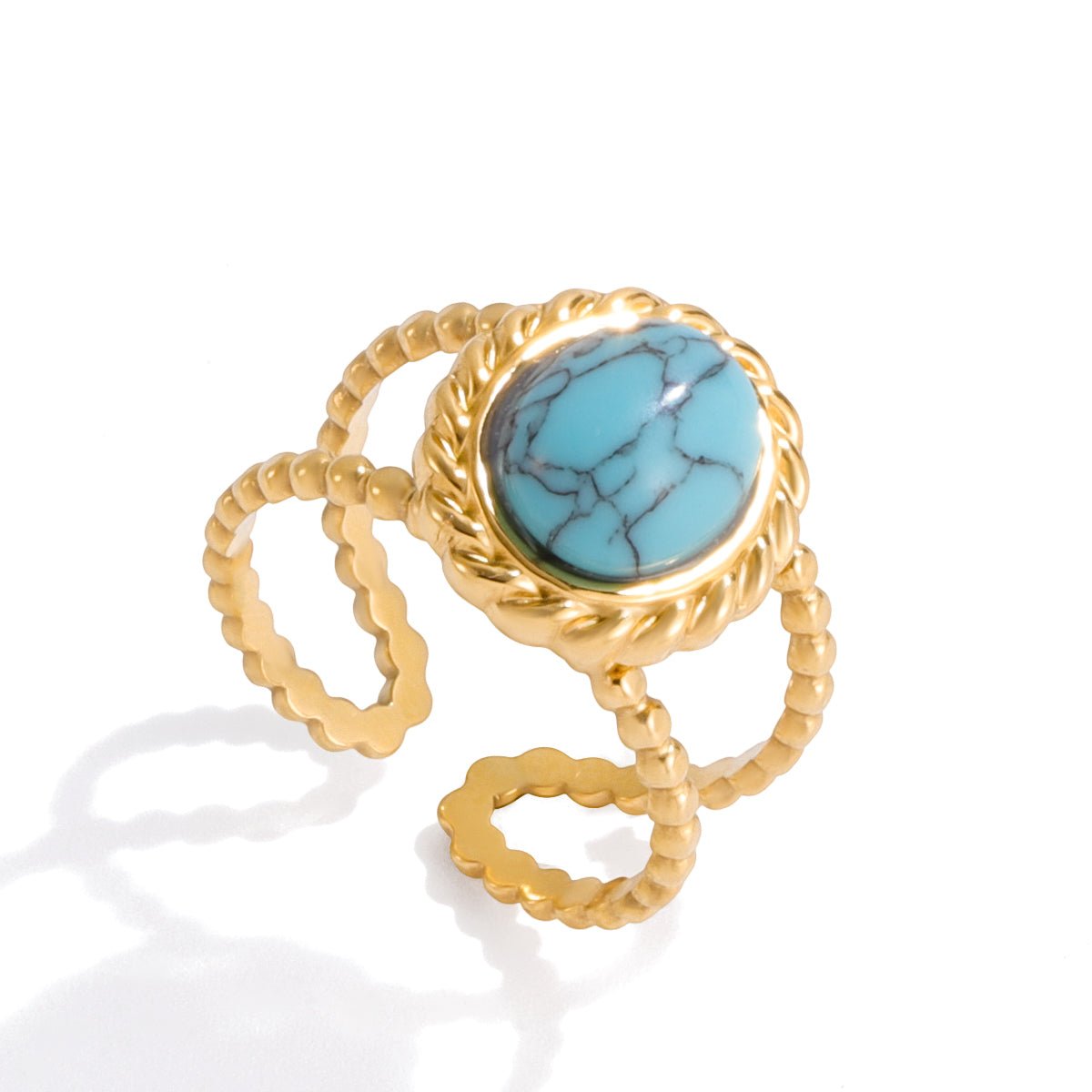 Bague Manchette Safira | Or 18K