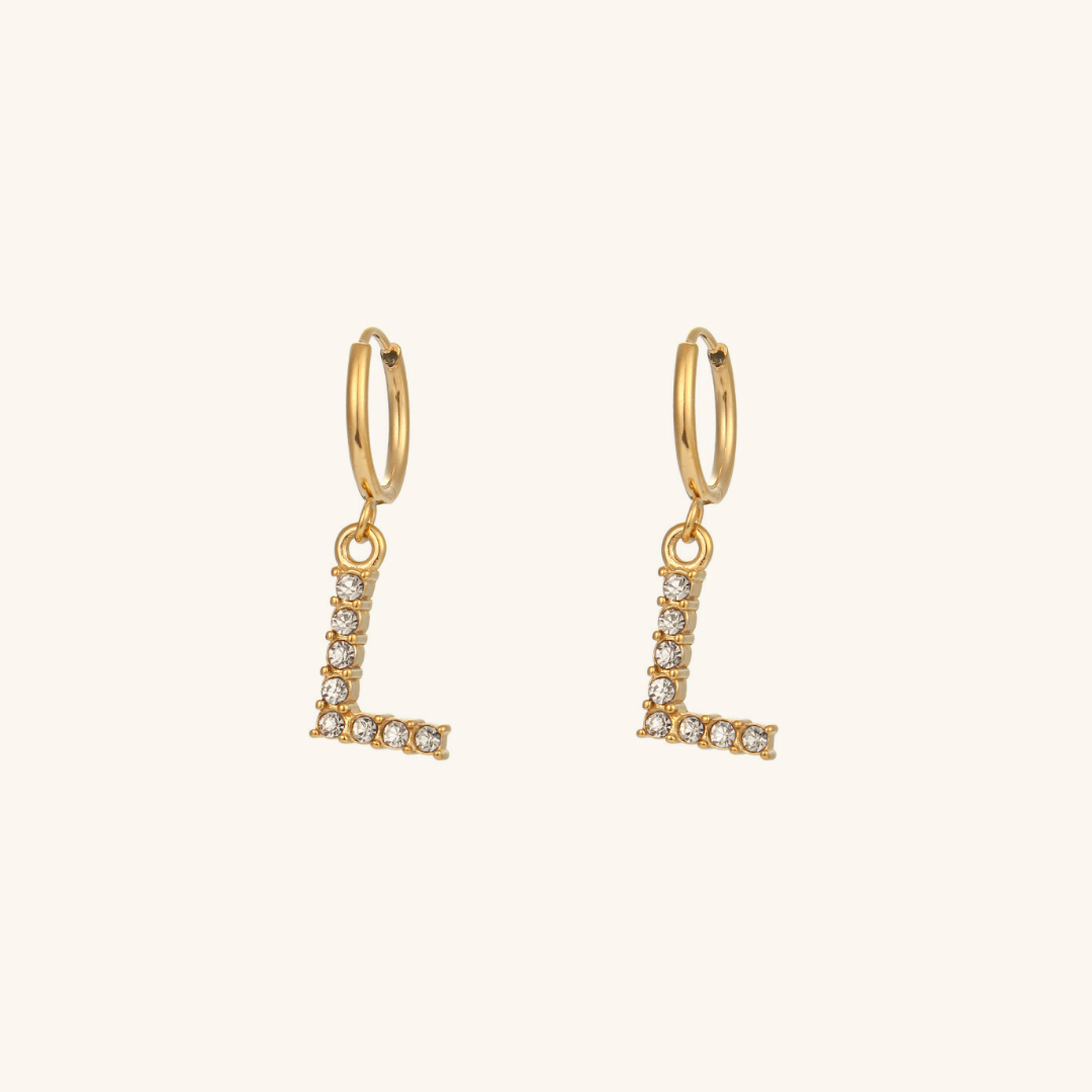 Boucles d'oreilles Initiales Wilhemina