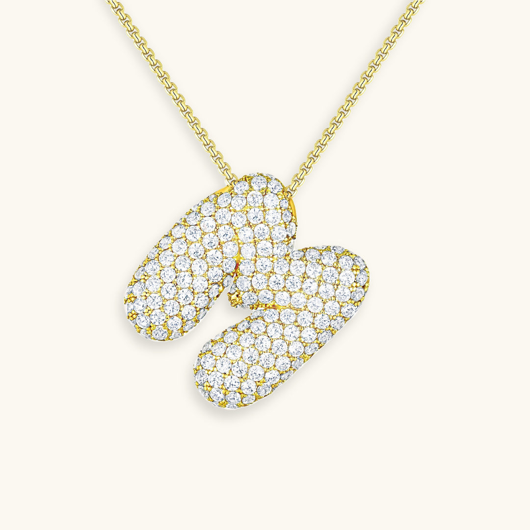 Collier Bubbly Initial-Diamant