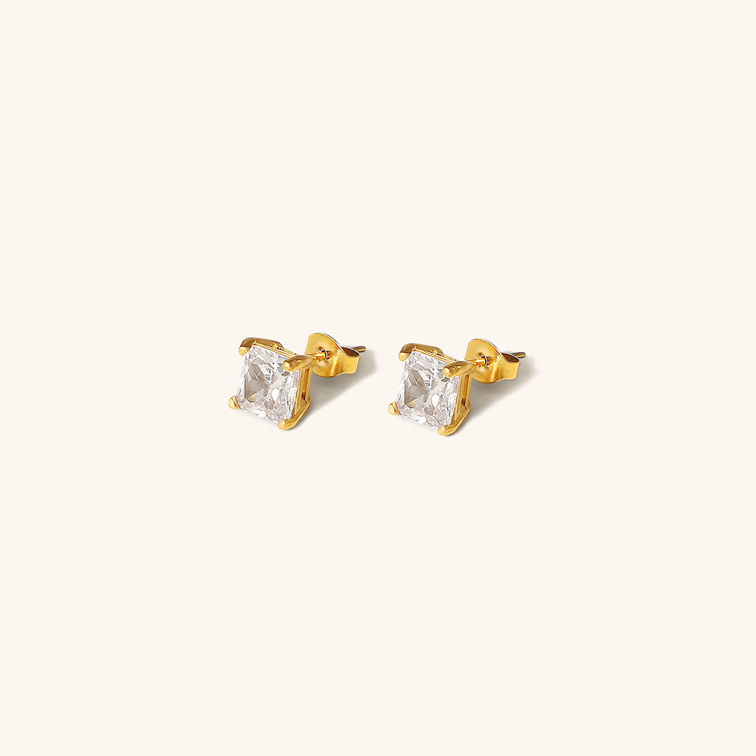 Boucles d'oreilles März Solitaire Gold