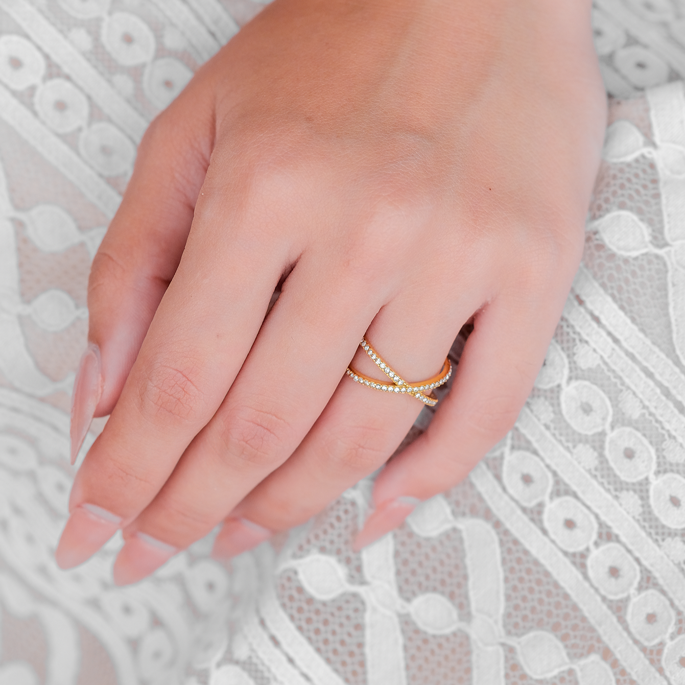 Bague Croix en Or Nia Diamant