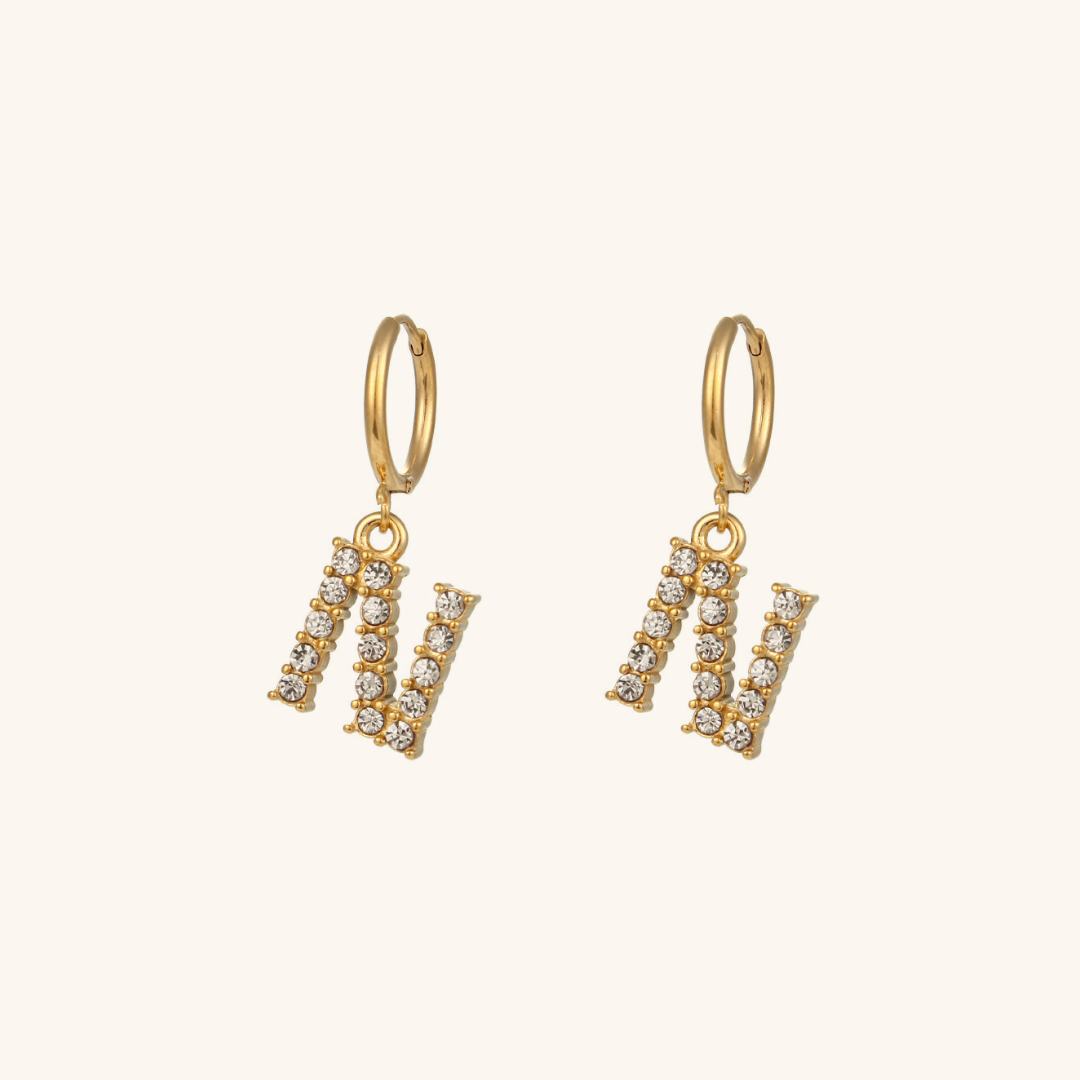 Boucles d'oreilles Initiales Wilhemina