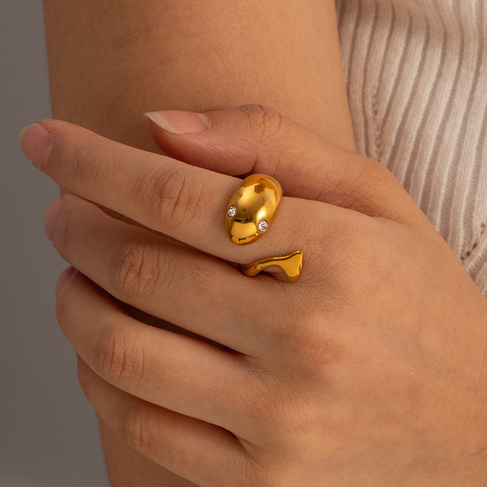 Bague Serpent Etta Or