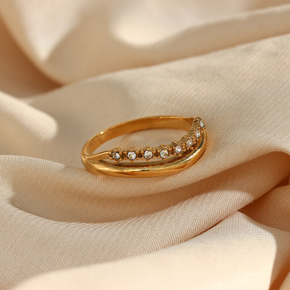 Bague en Or avec Diamant Simulant Adeline