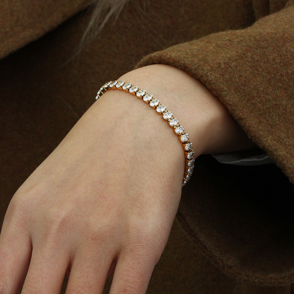 Bracelet de Tennis en Diamant Wisteria