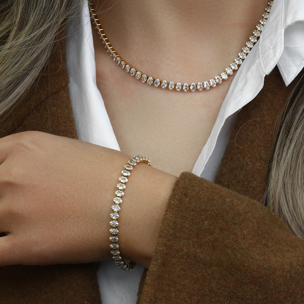 Collier de tennis Wisteria Diamant