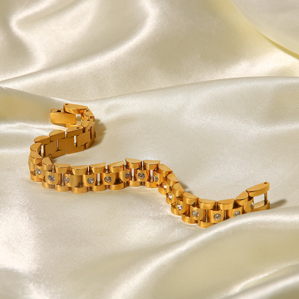 Bracelet en or doré