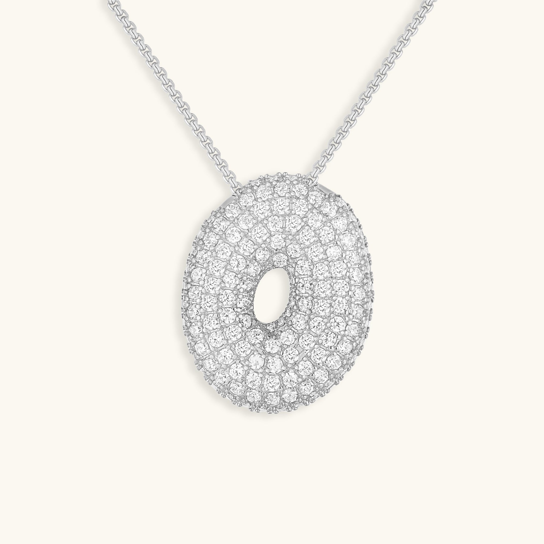 Collier Bubbly Initial-Diamant