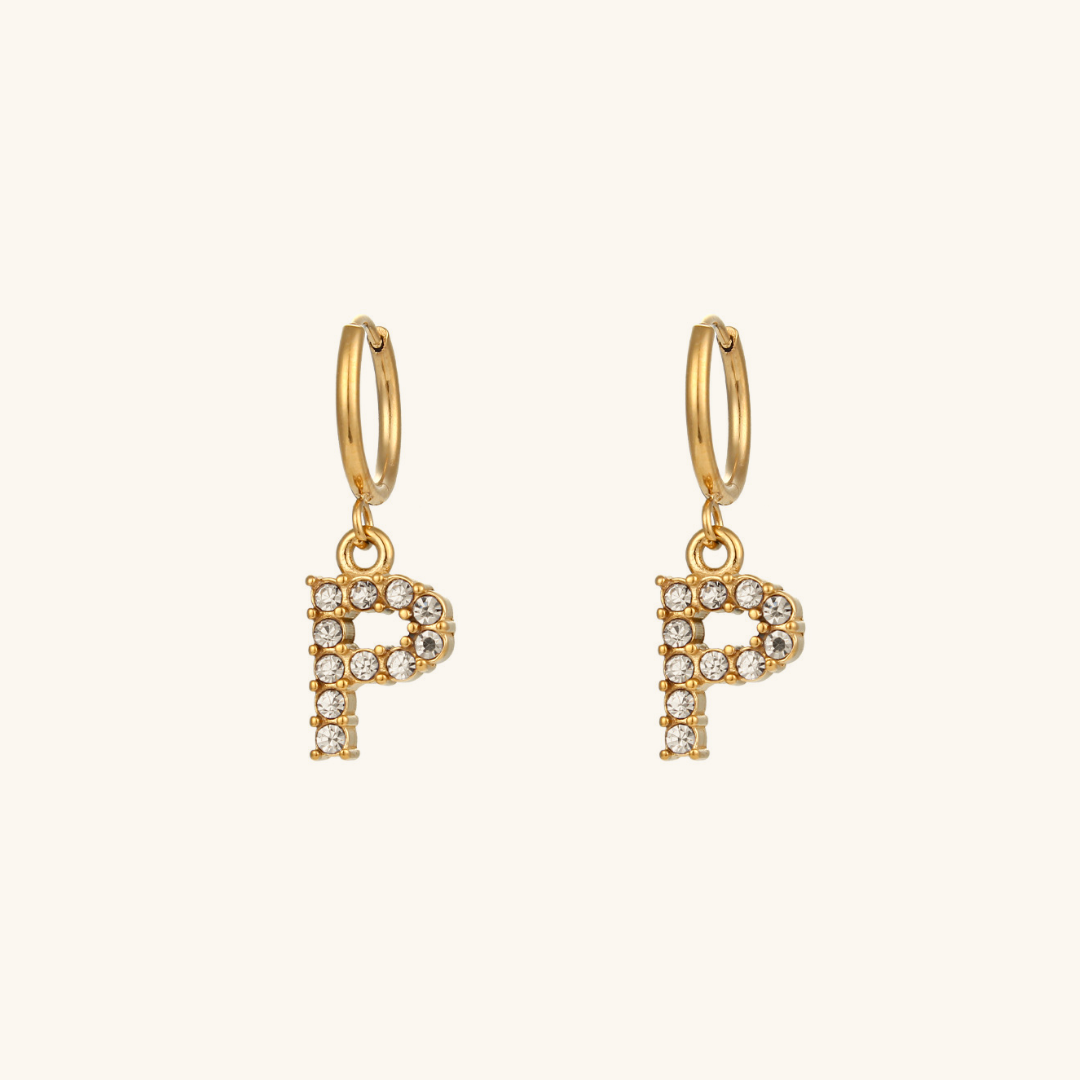 Boucles d'oreilles Initiales Wilhemina
