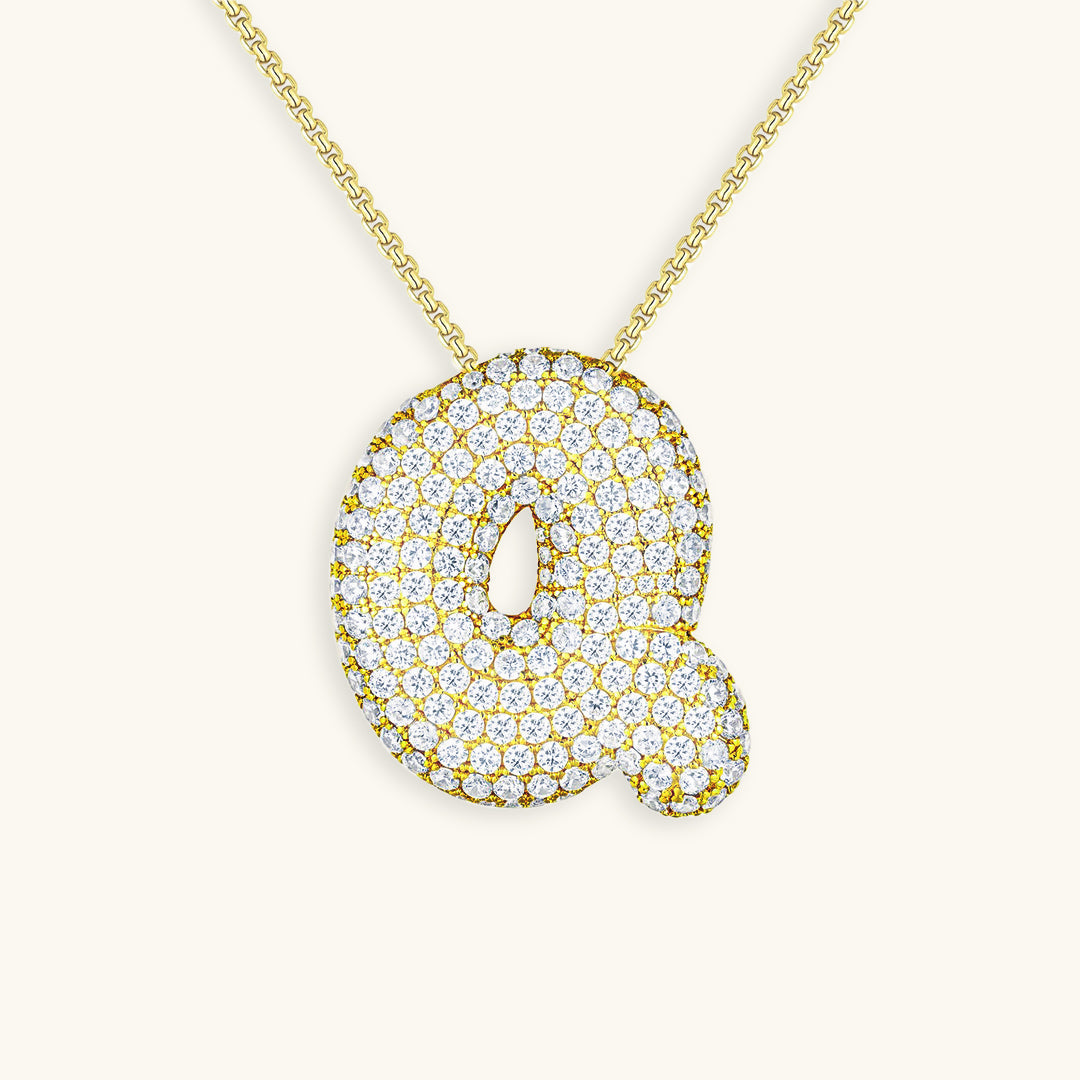 Collier Bubbly Initial-Diamant