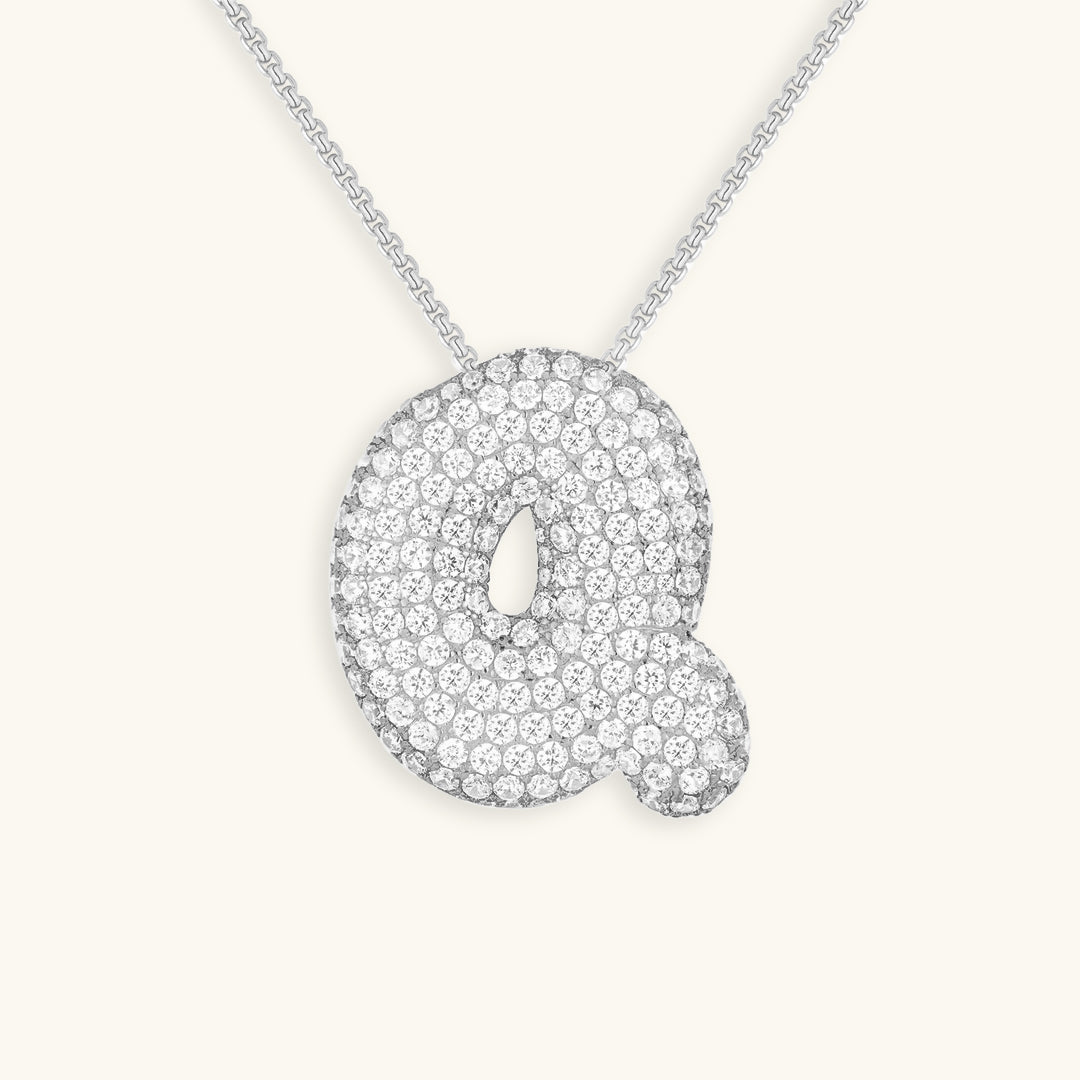 Collier Bubbly Initial-Diamant