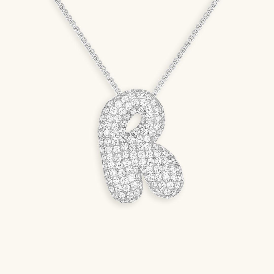 Collier Bubbly Initial-Diamant