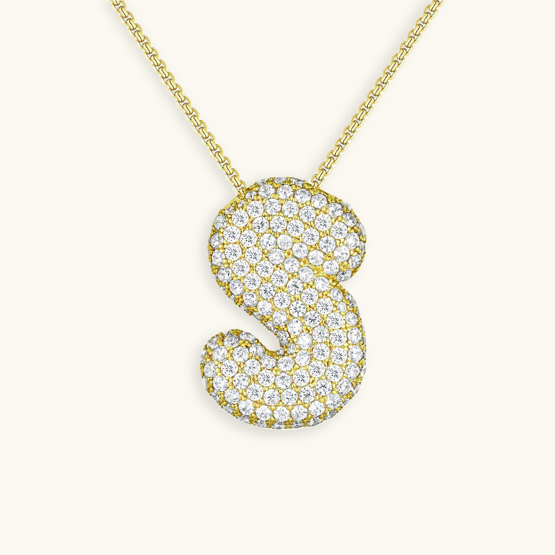 Collier Bubbly Initial-Diamant