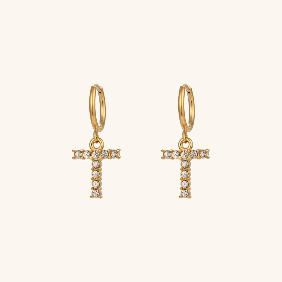 Boucles d'oreilles Initiales Wilhemina