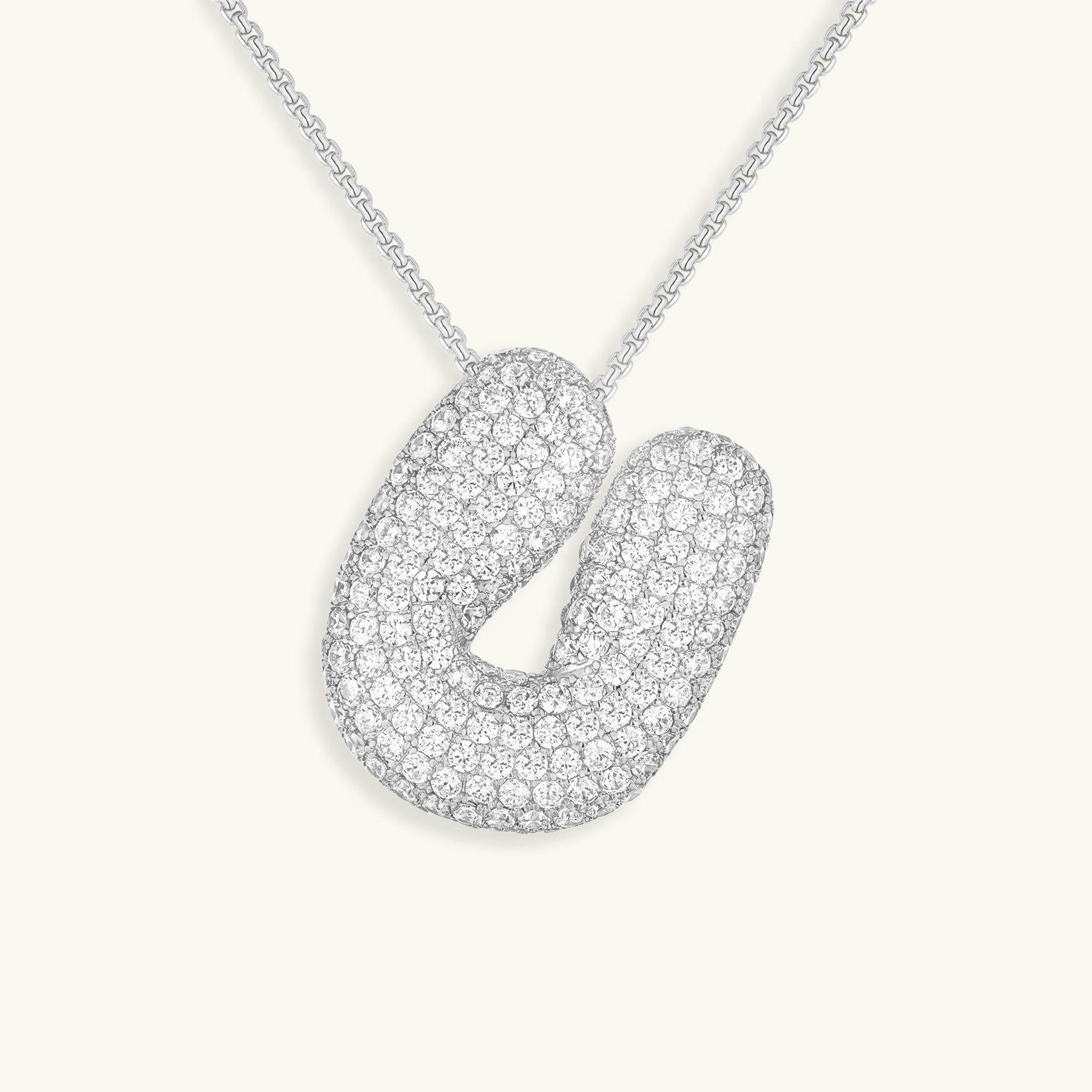 Collier Bubbly Initial-Diamant