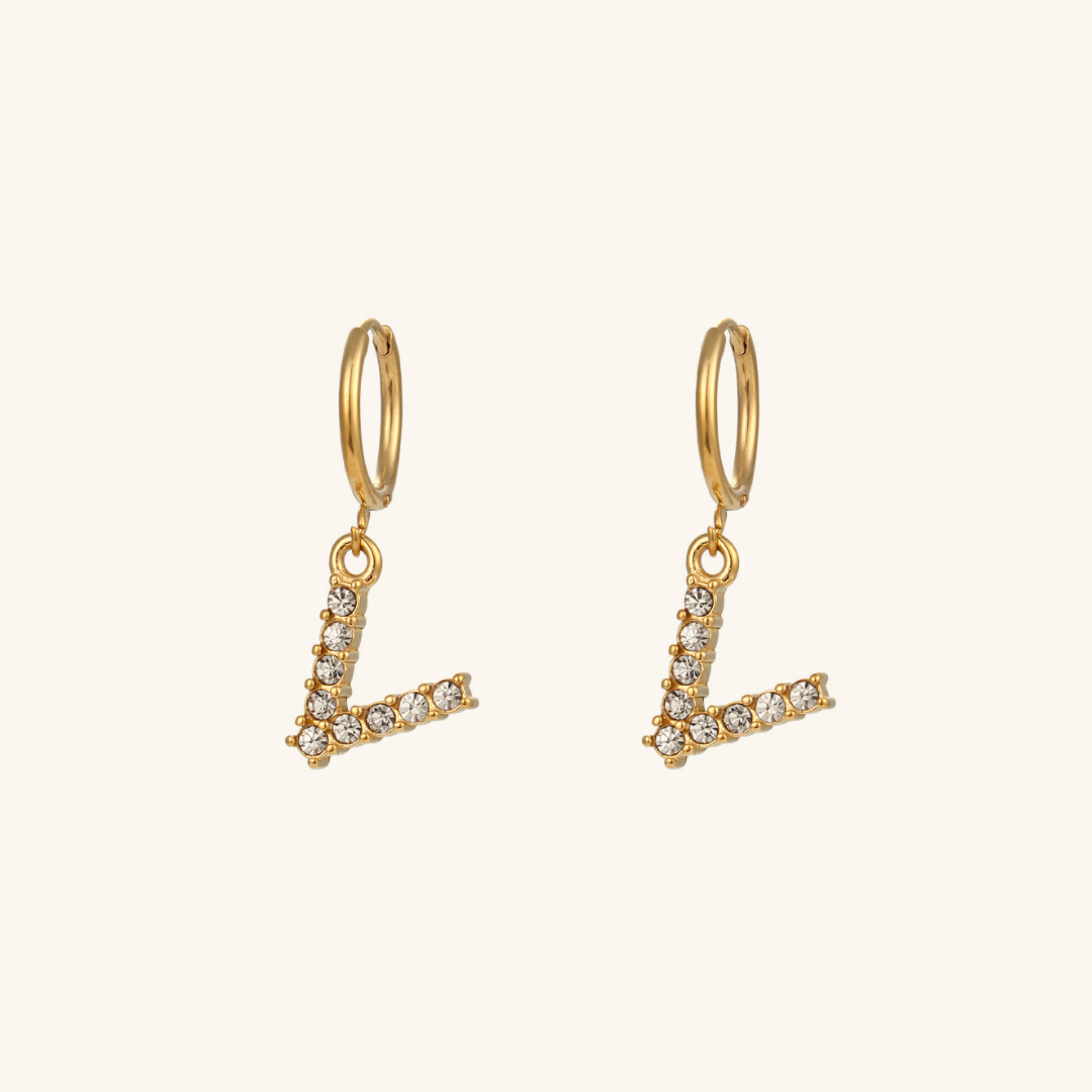 Boucles d'oreilles Initiales Wilhemina