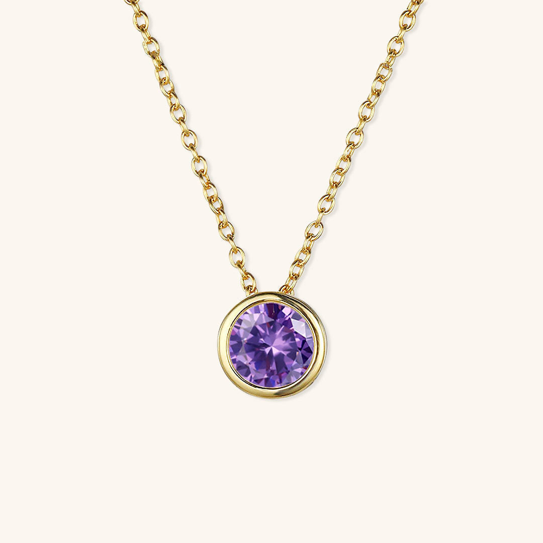 Collier de pierre de naissance Amelia