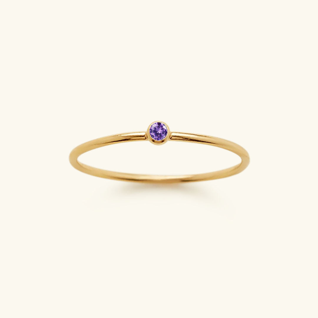 Bague Empilable en Pierre de Naissance Amelia