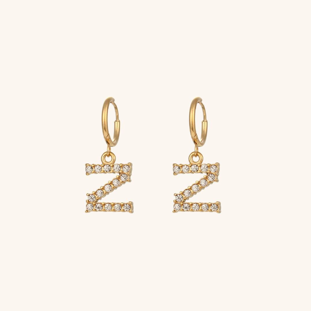 Boucles d'oreilles Initiales Wilhemina