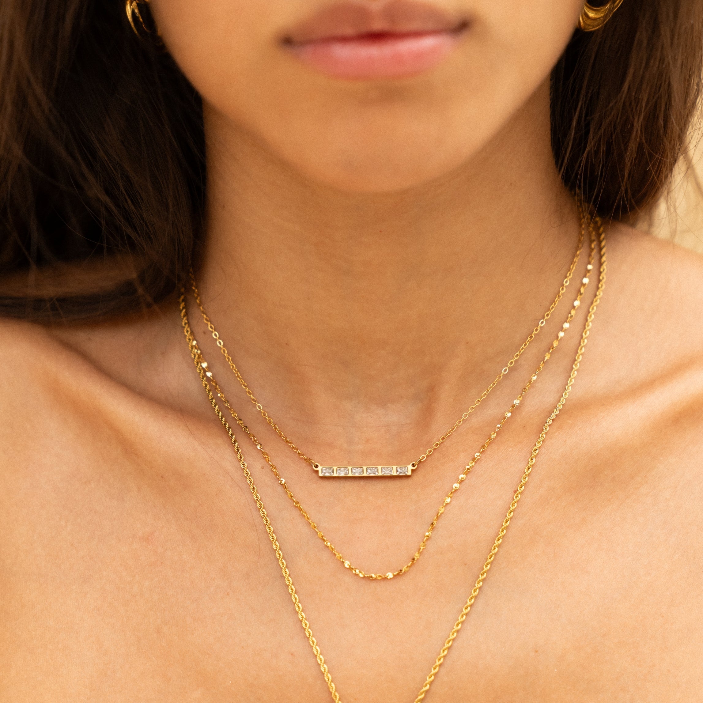 Collier Ligne Baguette