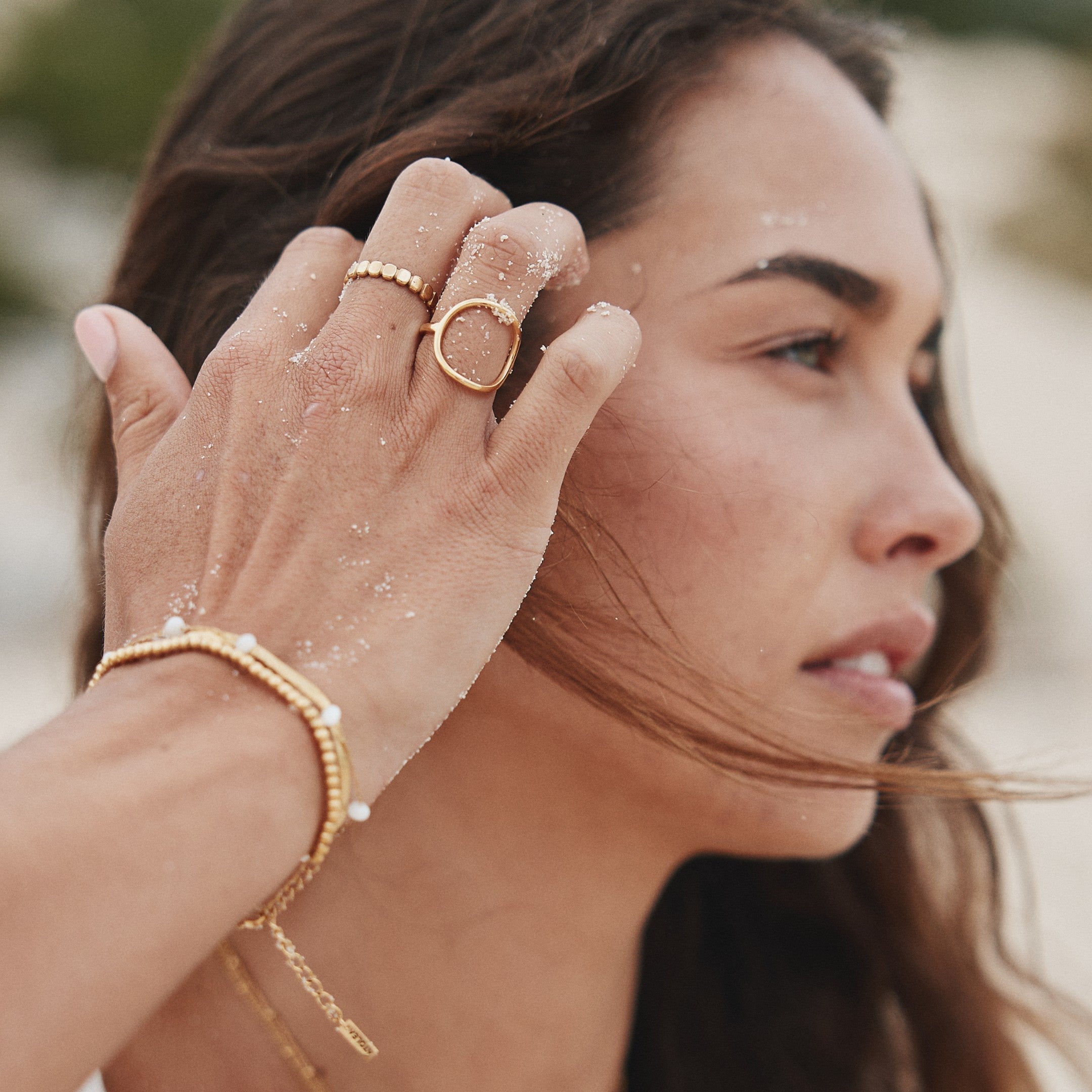 Bague en perles