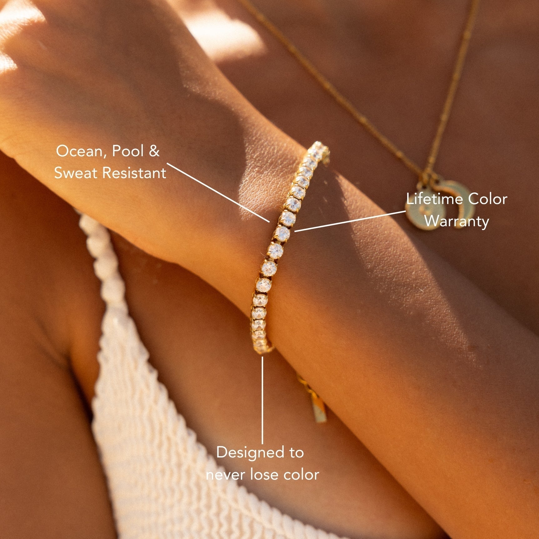 Bracelet de tennis audacieux