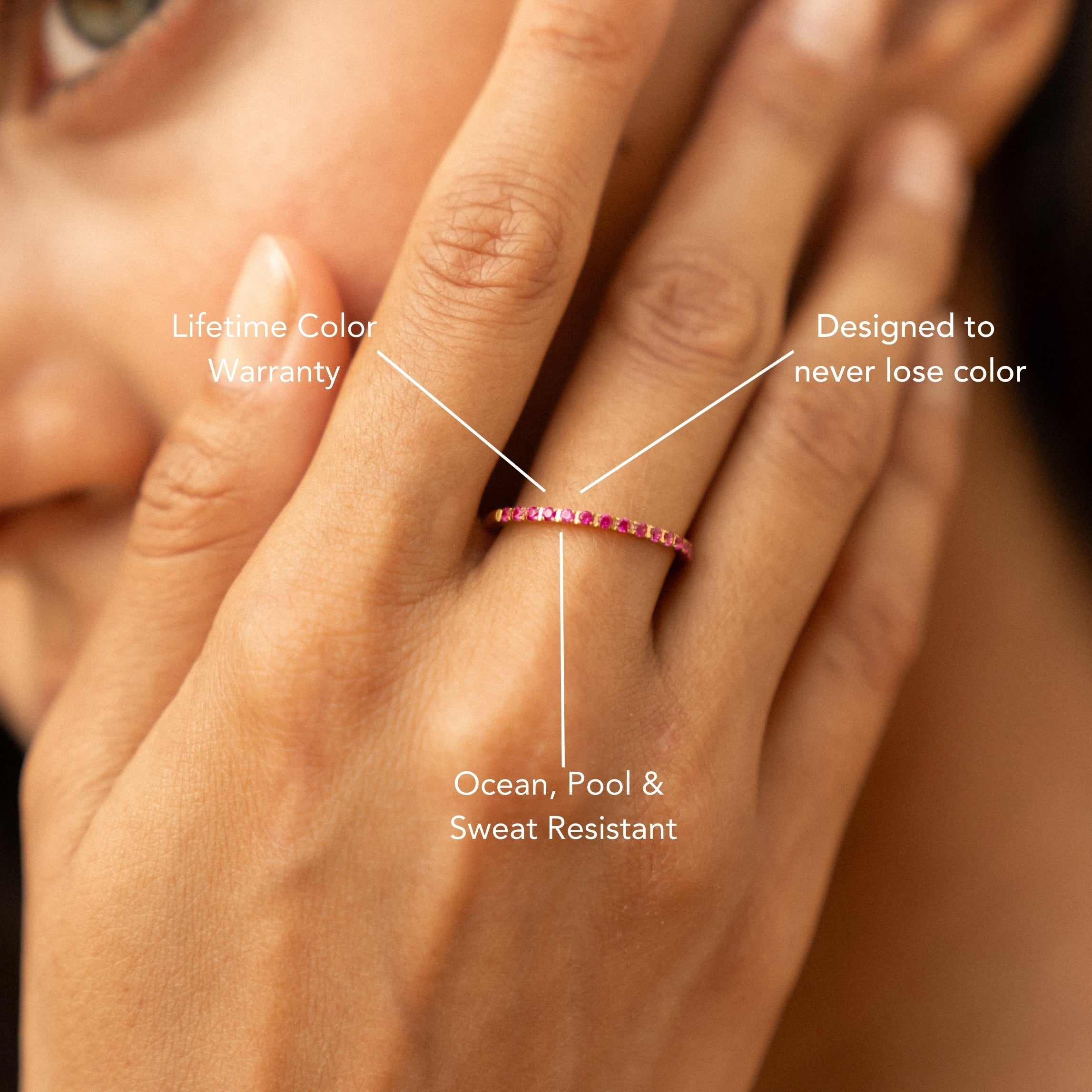 Bague « Bordeaux » Fine