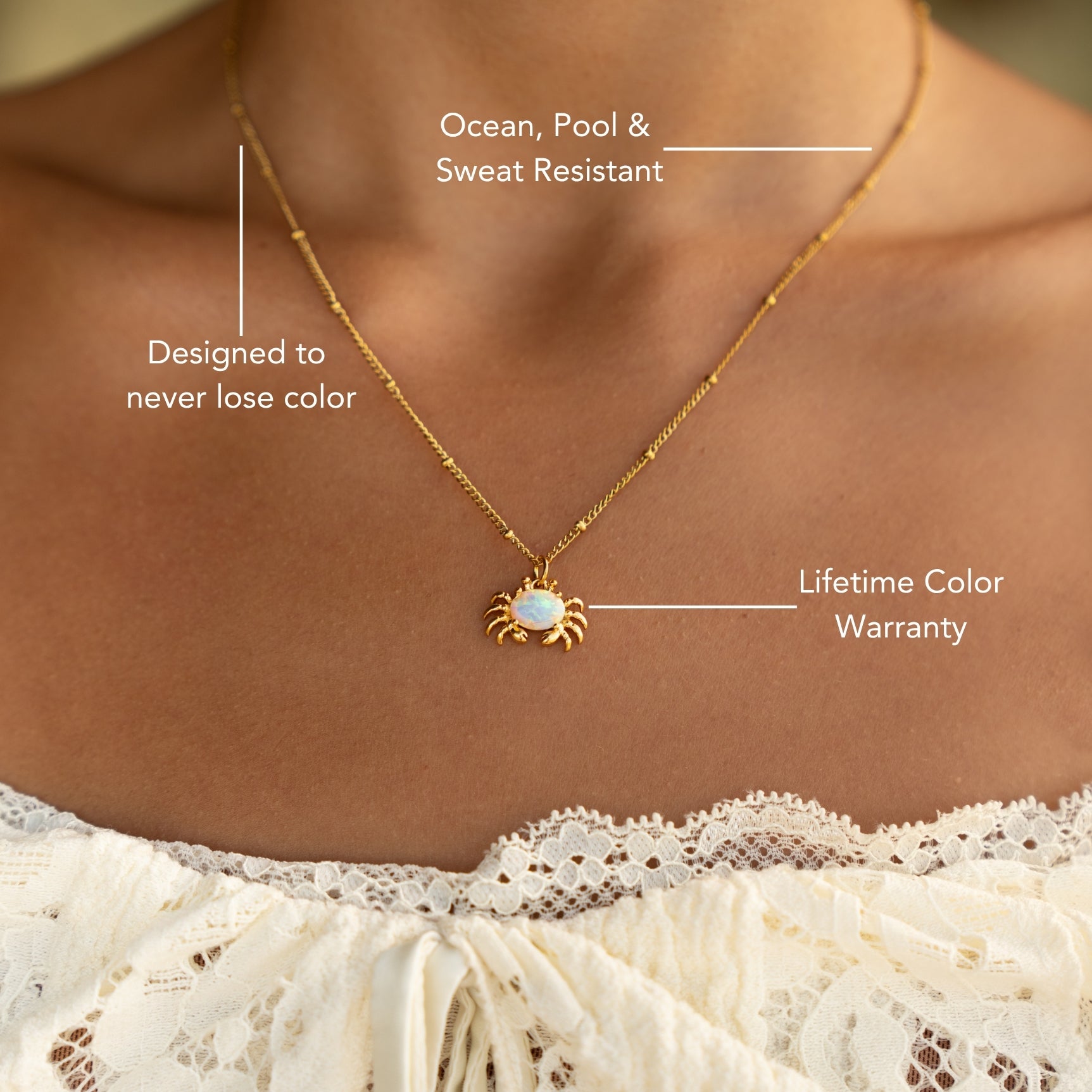Collier en crabe