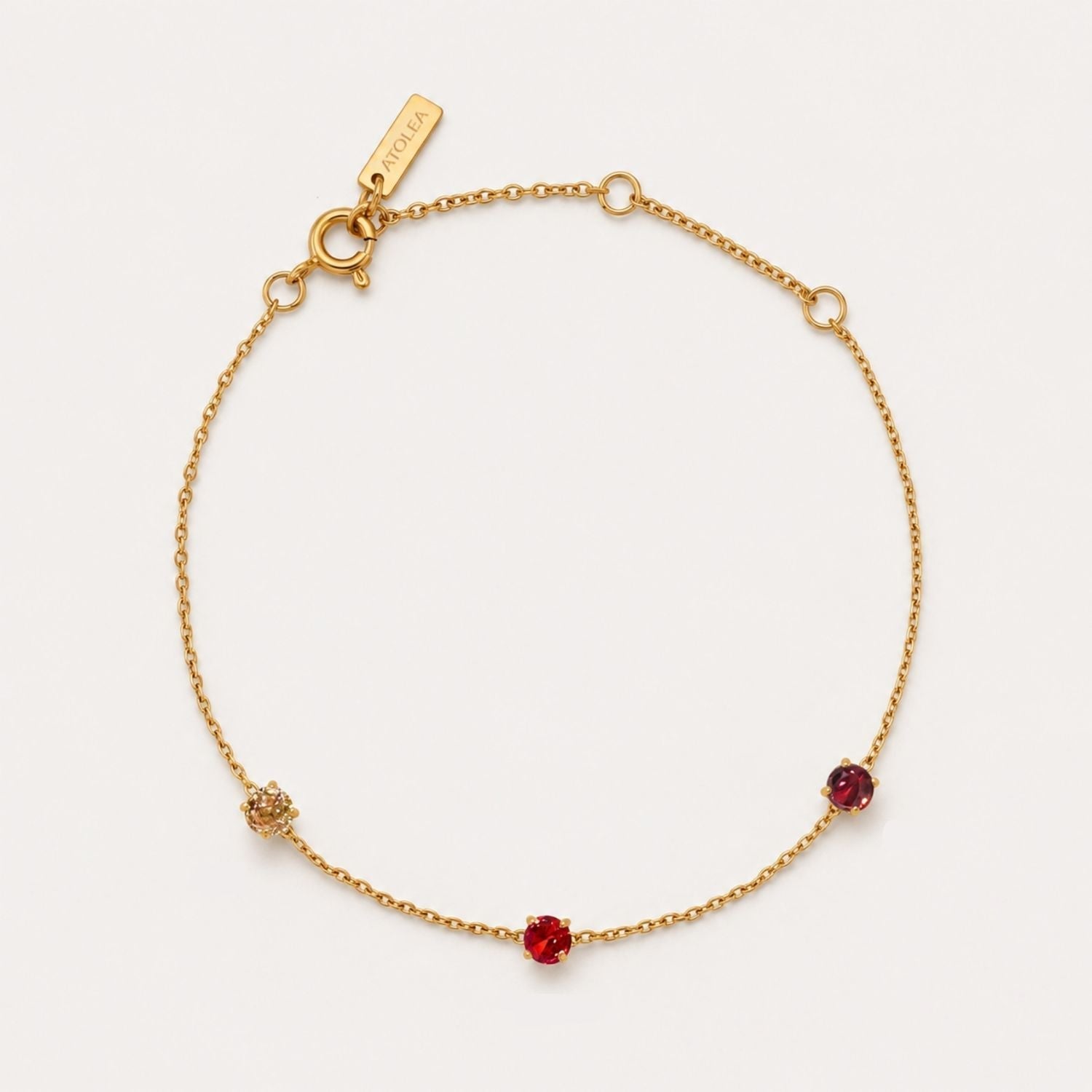 Bracelet en pierre de naissance personnalisable