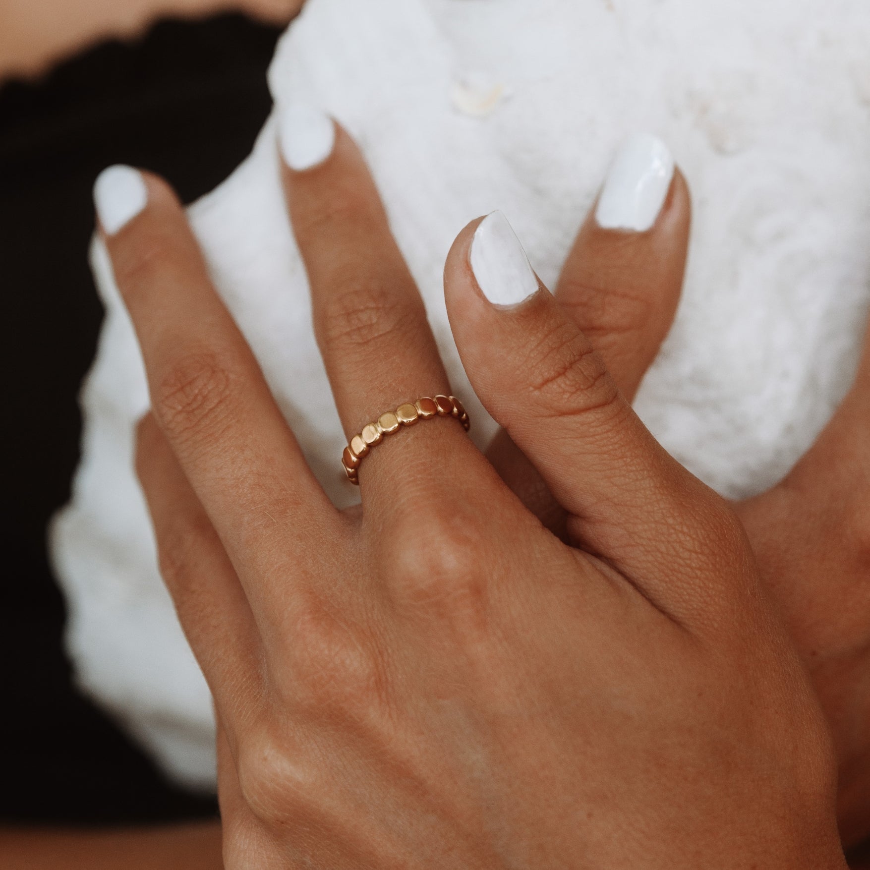 Bague en perles
